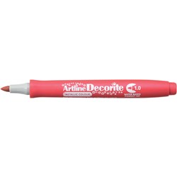Artline Decorite Metallic Markers Bullet 1.0mm Red Box Of 12