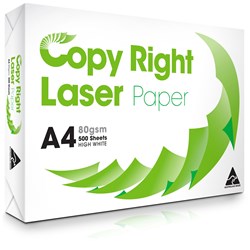 COPY RIGHT LASER 80GSM A4 Copy Paper 500 Sheets Ream  