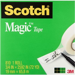 SCOTCH 810 MAGIC TAPE 19mmx66m Roll