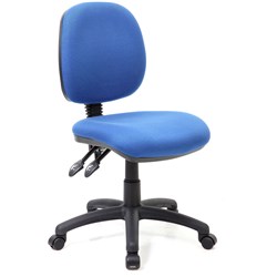 CRESCENT TASK CHAIR Blue Fabric Blue Fabric
